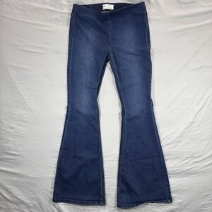 Free People Women's 30 Flare Pull On Jeans Blue Bell Bottom 61855-16515125